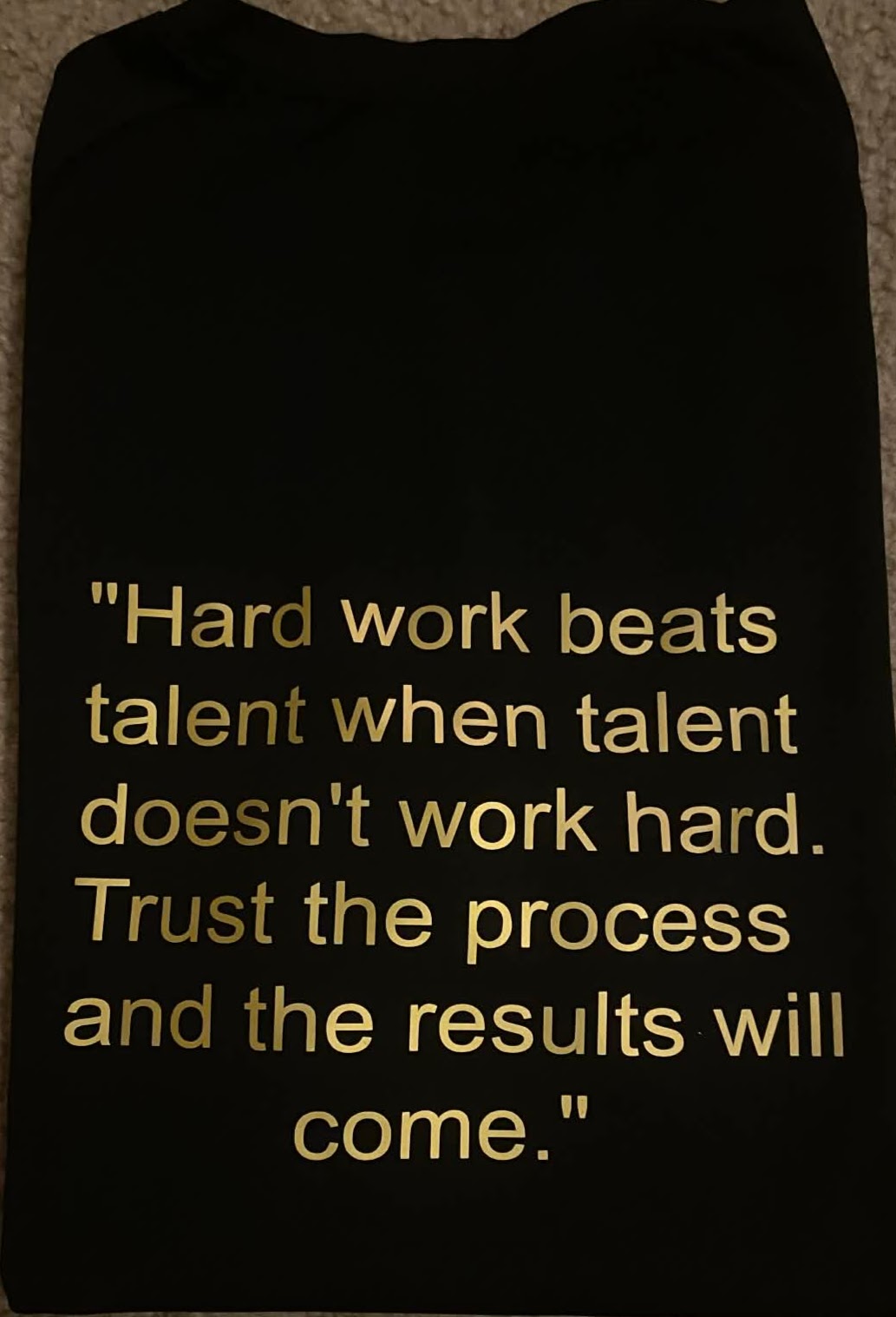 Official DLMJ Athletics shirt back quote design